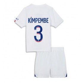 Paris Saint-Germain Presnel Kimpembe #3 Borta Kläder Barn 2023-24 Kortärmad (+ Korta byxor)